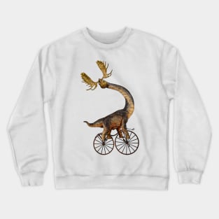 Brachiosaurus Brachiolope on Velocipede Crewneck Sweatshirt